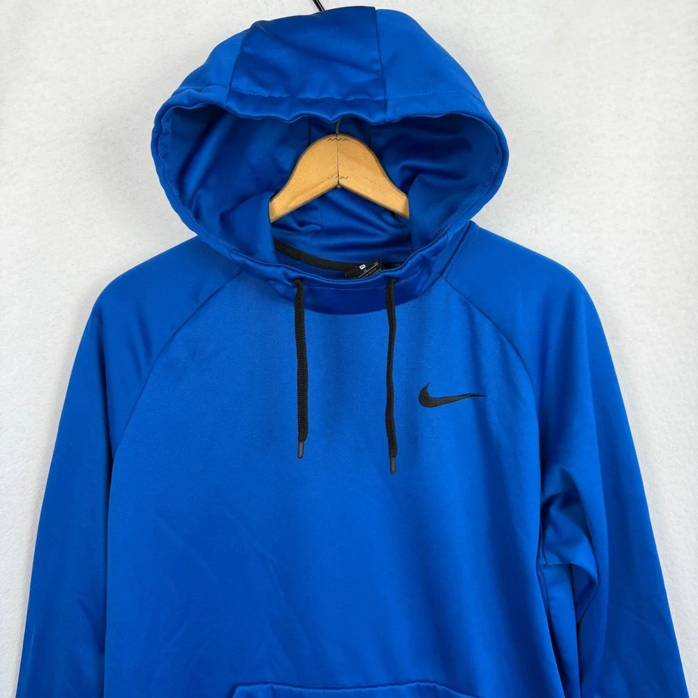 Nike Dri-FIT Mens XL Royal Blue Pullover Hoodie Sweatshirt Athleisure‎ Cozy